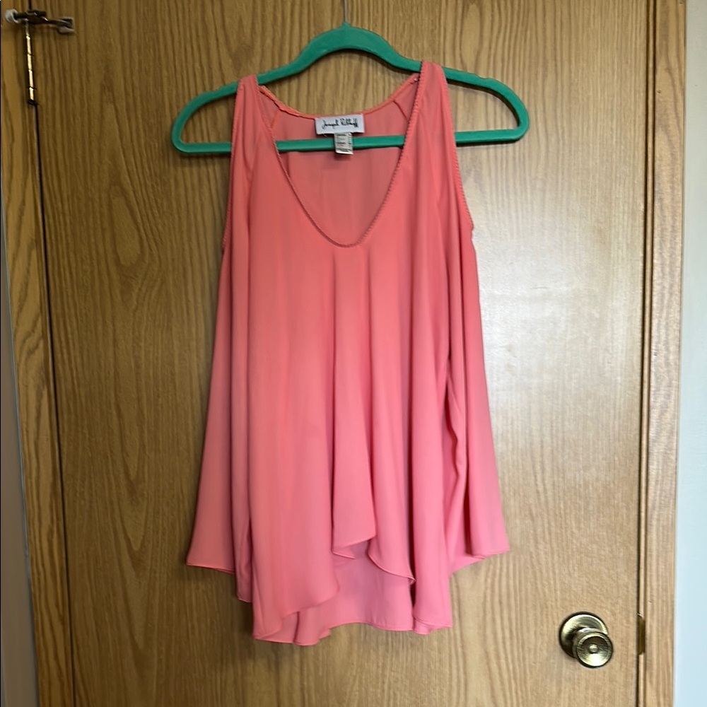 Joseph Ribkoff Pink Asymmetrical Blouse